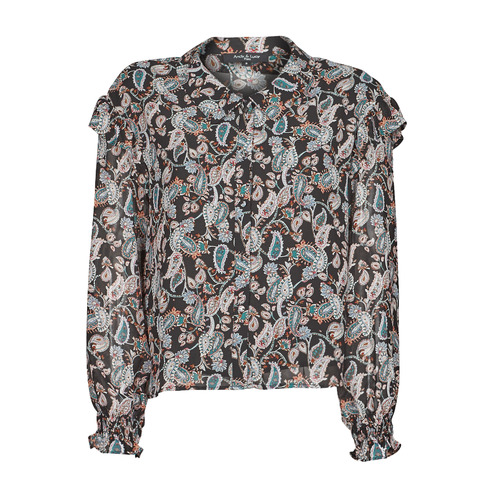 Textiel Dames Tops / Blousjes Betty London OCARA Zwart / Multicolour