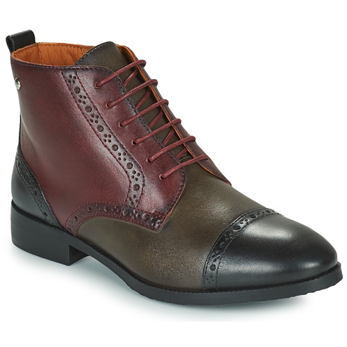 Schoenen Dames Laarzen Pikolinos ROYAL Bordeaux / Zwart / Brown