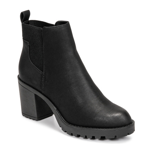 Schoenen Dames Enkellaarzen Only BARBARA HEELED BOOTIE Zwart