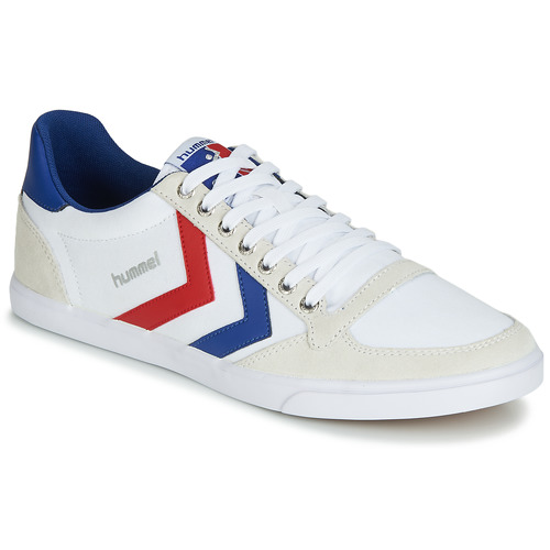 Schoenen Lage sneakers hummel TEN STAR LOW CANVAS Wit / Rood / Blauw