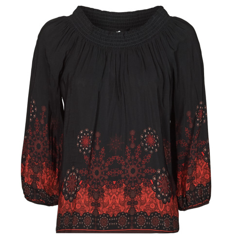 Textiel Dames Tops / Blousjes Desigual EIRE Zwart / Rood