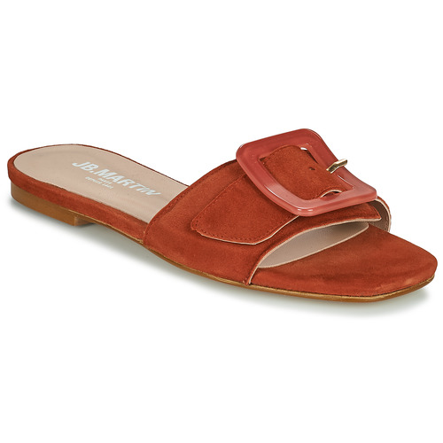 Schoenen Dames Leren slippers JB Martin VIGNE Chevre / Velours / Fauve