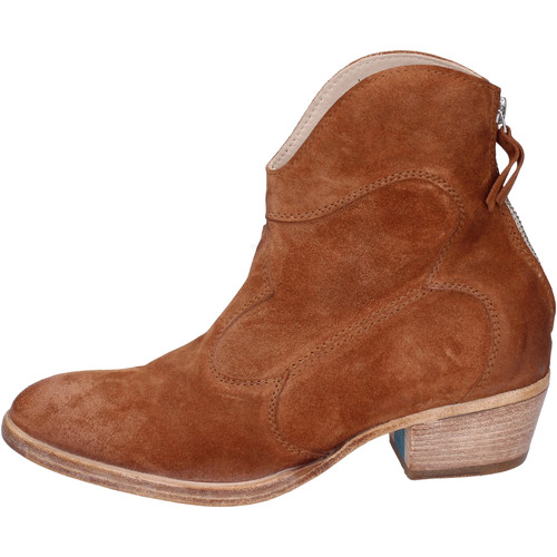 Schoenen Dames Enkellaarzen Moma BH809 Brown