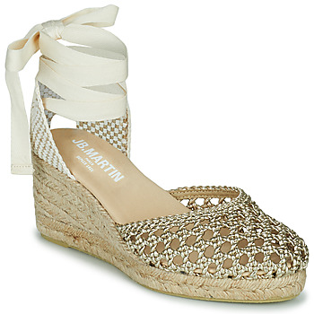 Schoenen Dames Espadrilles JB Martin VISALIA Vlecht / Goud