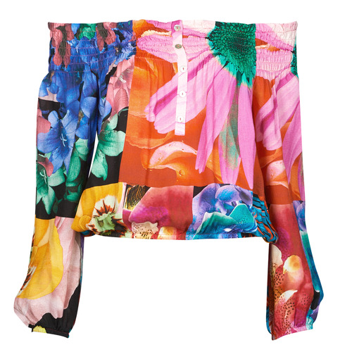 Textiel Dames Tops / Blousjes Desigual BLUS_TRAVIS Multicolour