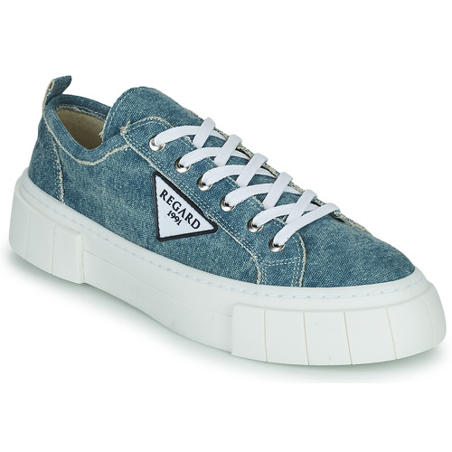 Schoenen Dames Lage sneakers Regard NICE V2 TOILE JEAN Blauw