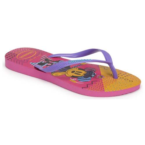 Schoenen Meisjes Slippers Havaianas KIDS DISNEY COOL Violet / Roze / Orange