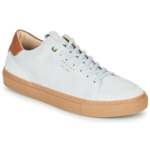 Schoenen Heren Lage sneakers Pellet SIMON Velours / Off / Wit