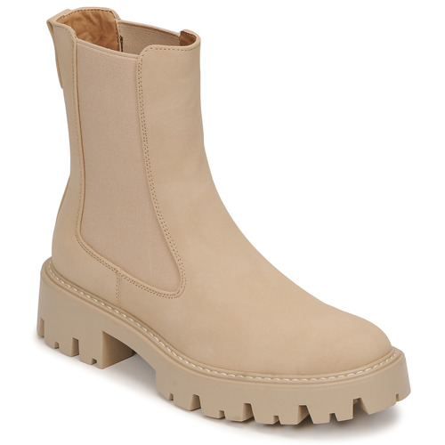 Schoenen Dames Laarzen Only ONLBETTY-1 NUBUCK PU BOOT  camel