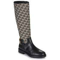 Schoenen Dames Hoge laarzen Lauren Ralph Lauren EMELIE-BOOTS-TALL BOOT Zwart