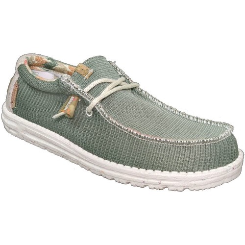 Schoenen Heren Derby Dude Wally eco sox Groen