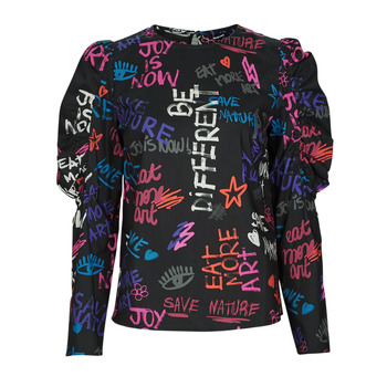 Textiel Dames Tops / Blousjes Desigual GRAPHIC Zwart / Multicolour