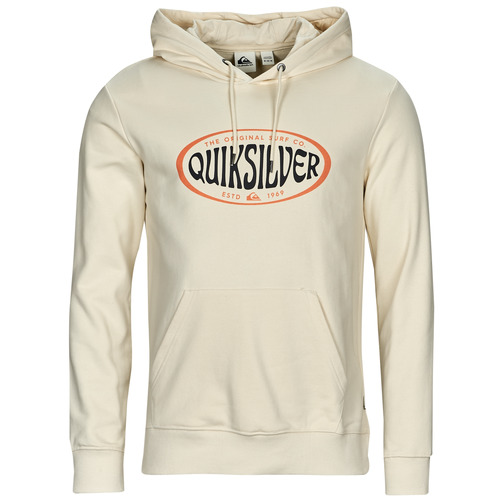 Textiel Heren Sweaters / Sweatshirts Quiksilver IN CIRCLES HOODIE Wit / Geel / Zwart