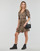 Textiel Dames Lange jurken Pieces PCTALA 2/4 WRAP  DRESS Leopard