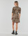 Textiel Dames Lange jurken Pieces PCTALA 2/4 WRAP  DRESS Leopard