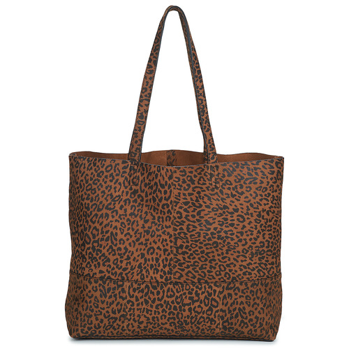 Tassen Dames Tote tassen / Boodschappentassen Pieces PCALEX FOILED SUEDE SHOPPER FC Brown