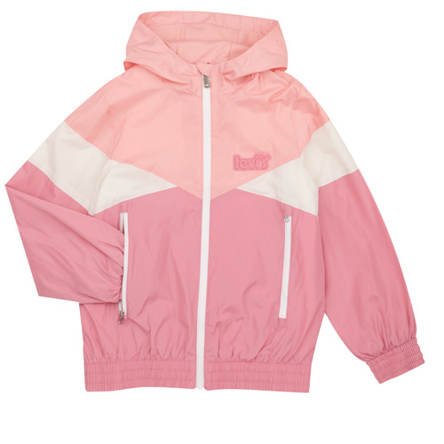 Textiel Meisjes Wind jackets Levi's LVG COLOR BLOCKED WINDBREAKER Roze / Wit