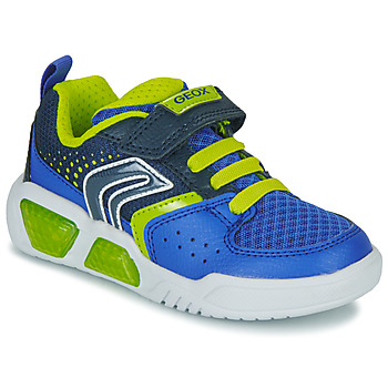 Schoenen Jongens Lage sneakers Geox J ILLUMINUS BOY Blauw / Groen