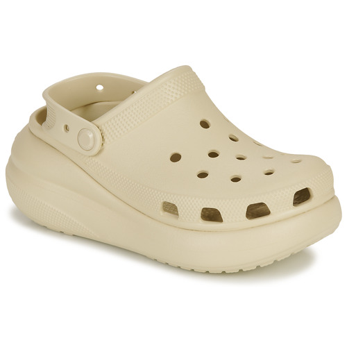 Schoenen Dames Klompen Crocs Classic Crush Clog Beige