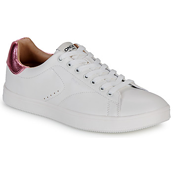 Schoenen Dames Lage sneakers Only ONLSHILO-44 PU CLASSIC SNEAKER Wit / Roze