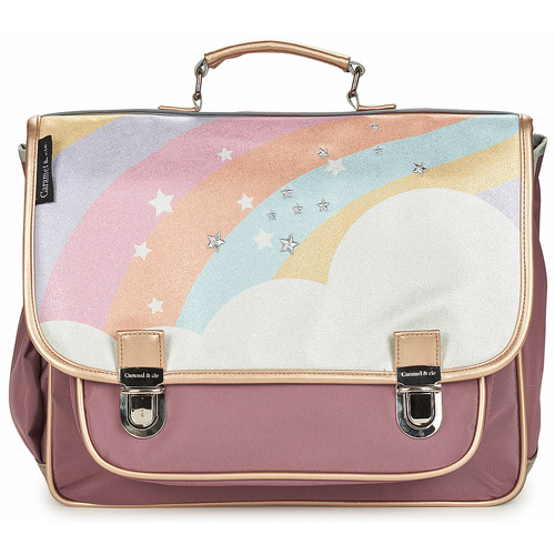 Tassen Meisjes Schooltassen CARAMEL & CIE CARTABLE 38 CM ARC EN CIEL ETOILE Multicolour