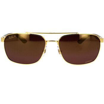 Horloges & Sieraden Zonnebrillen Ray-ban Occhiali da Sole  RB3701 001/6B Polarizzati Goud