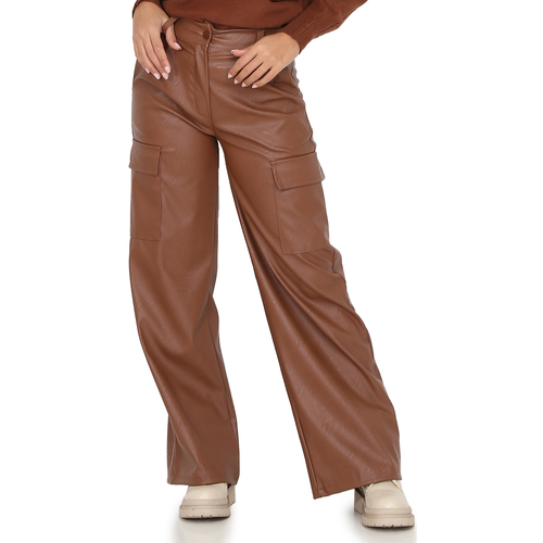 Textiel Dames Broeken / Pantalons La Modeuse 64451_P147165 Brown