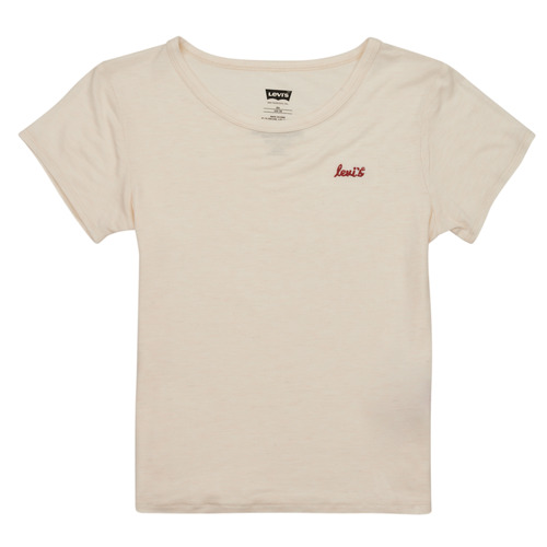 Textiel Meisjes T-shirts korte mouwen Levi's LVG HER FAVORITE TEE Beige