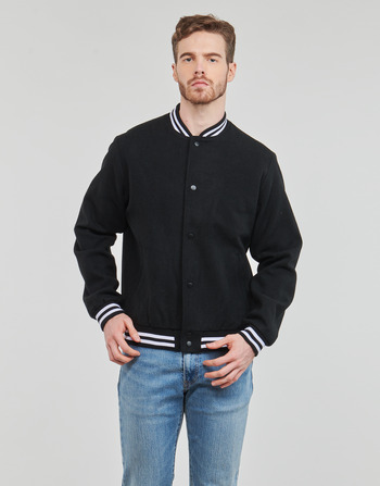 Textiel Heren Wind jackets Jack & Jones JJZAC WOOL BOMBER Zwart