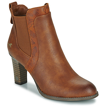 Schoenen Dames Enkellaarzen Mustang 1470503 Cognac