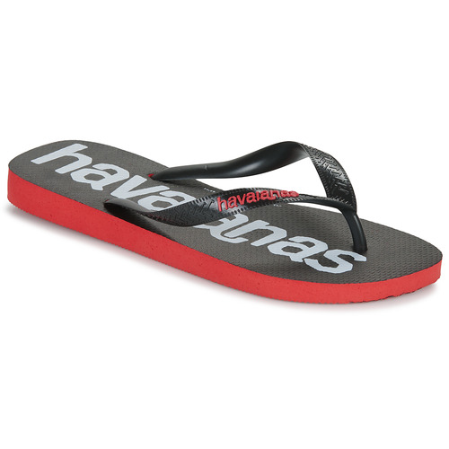 Schoenen Slippers Havaianas TOP LOGOMANIA 2 Rood / Zwart