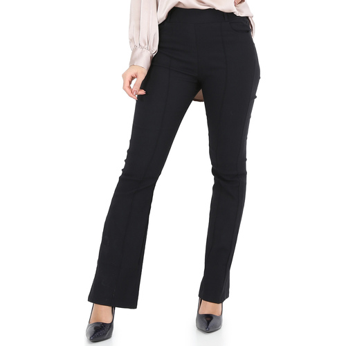 Textiel Dames Broeken / Pantalons La Modeuse 65918_P152970 Zwart