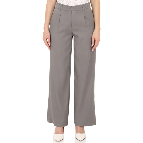 Textiel Dames Broeken / Pantalons La Modeuse 66182_P153648 Grijs