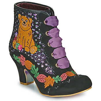 Schoenen Dames Enkellaarzen Irregular Choice BIG OL'BEAR Zwart