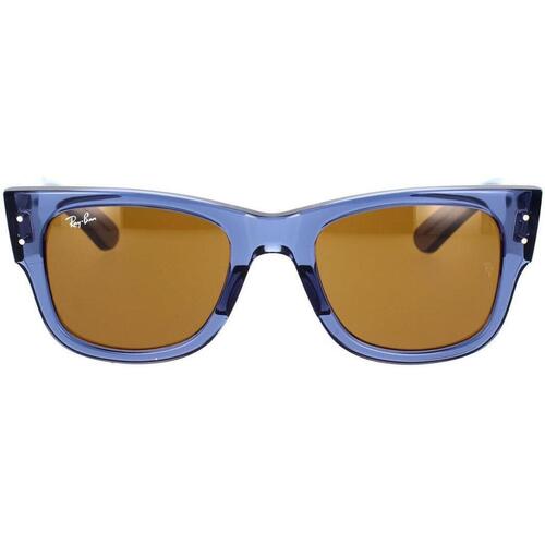 Horloges & Sieraden Zonnebrillen Ray-ban Occhiali da Sole  Mega Wayfarer RB0840S 668073 Blauw