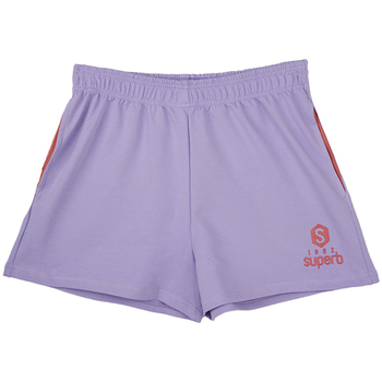 Textiel Dames Korte broeken Superb 1982 SPRBSH-2201-LILAC-CREAM Violet