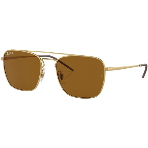 Horloges & Sieraden Heren Zonnebrillen Ray-ban RB3588 vierkante zonnebril Goud