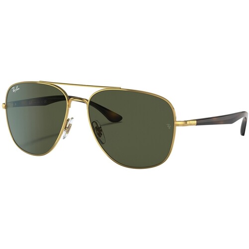 Horloges & Sieraden Heren Zonnebrillen Ray-ban RB3683 vierkante zonnebril Goud