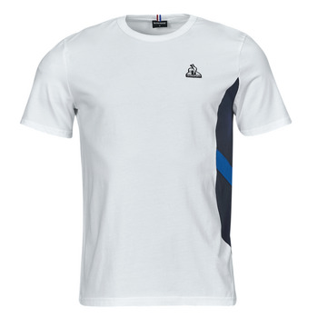 Textiel Heren T-shirts korte mouwen Le Coq Sportif SAISON 1 TEE SS N°1 M Wit