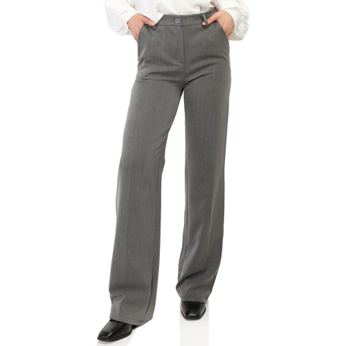 Textiel Dames Broeken / Pantalons La Modeuse 68091_P158740 Grijs