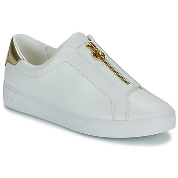 Schoenen Dames Lage sneakers MICHAEL Michael Kors KEATON ZIP SLIP ON Wit / Goud