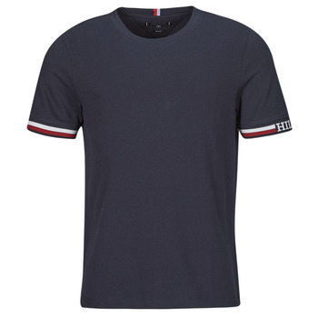 Textiel Heren T-shirts korte mouwen Tommy Hilfiger MONOTYPE BOLD GS TIPPING TEE Marine