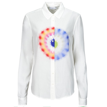 Textiel Dames Overhemden Desigual CAM_OHM Wit / Multicolour