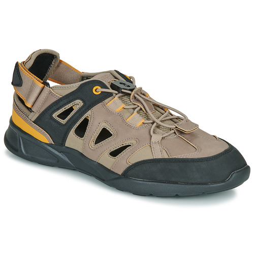 Schoenen Heren Outdoorsandalen Geox SANZIO Brown / Zwart / Geel