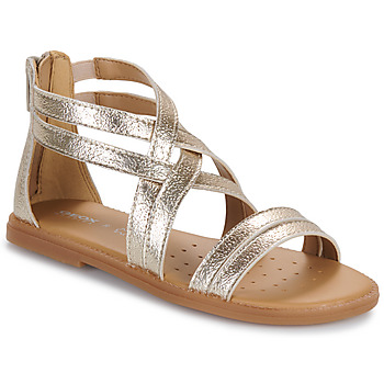 Schoenen Meisjes Sandalen / Open schoenen Geox J SANDAL KARLY GIRL Goud