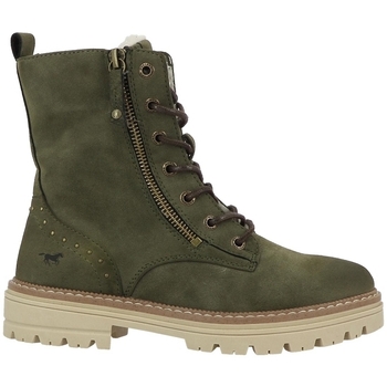 Schoenen Dames Enkellaarzen Mustang 1404601 Groen