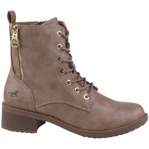 Schoenen Dames Enkellaarzen Mustang 1402502 Brown