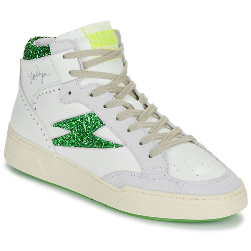 Schoenen Dames Hoge sneakers Semerdjian BRAGA Wit / Groen