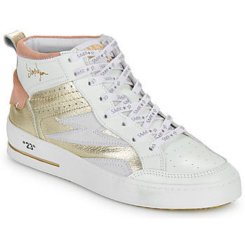 Schoenen Dames Hoge sneakers Semerdjian MISTRAL Wit / Roze / Goud