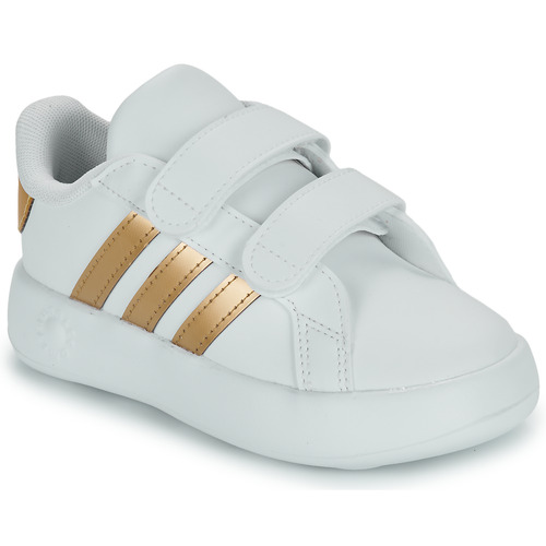 Schoenen Meisjes Lage sneakers Adidas Sportswear GRAND COURT 2.0 CF I Wit / Goud